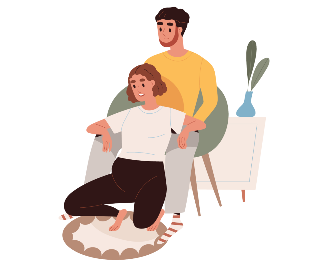 Supportive partner postpartum